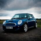 2004 Mini Cooper S R53 set in the countryside.