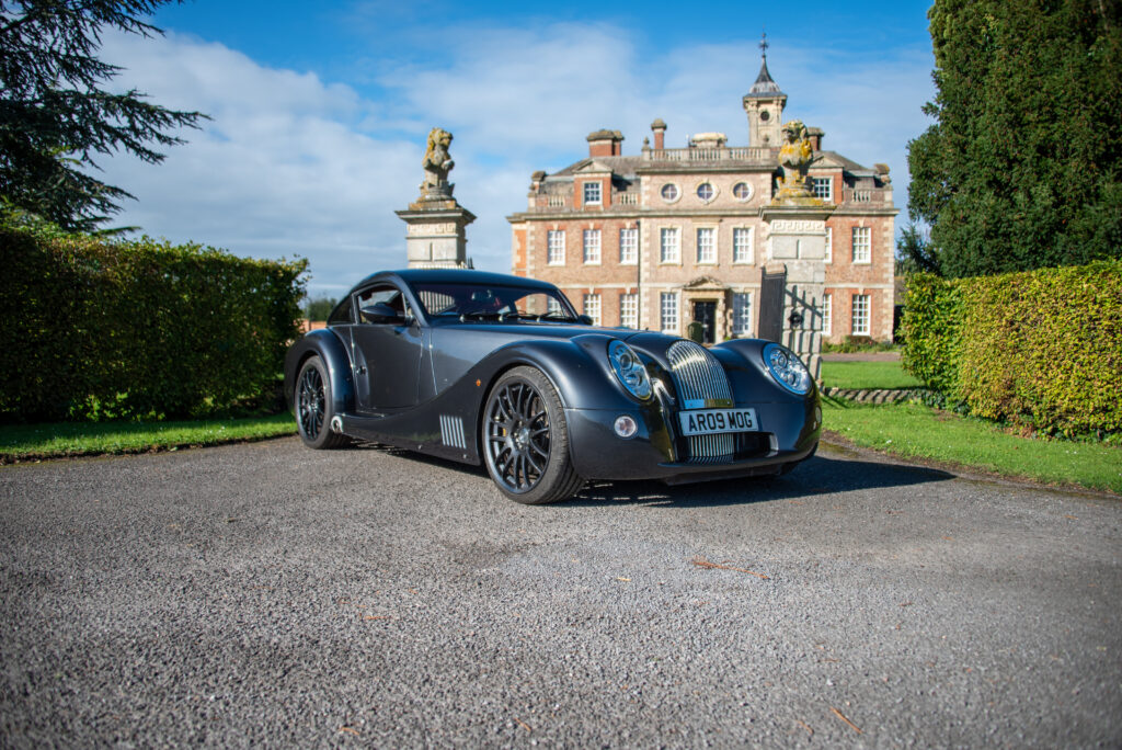 Morgan Aeromax 2009 shot outside a stately home in Gloucestershire