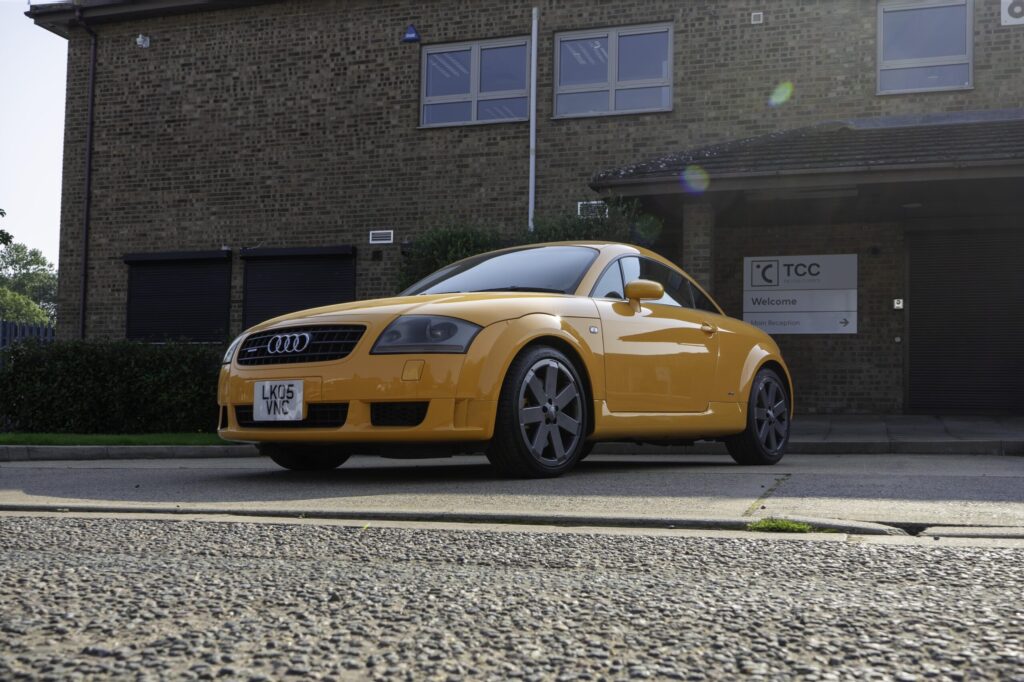 Audi TT MK1 Papaya Orange 3.2 V6 outside The Cool Classics