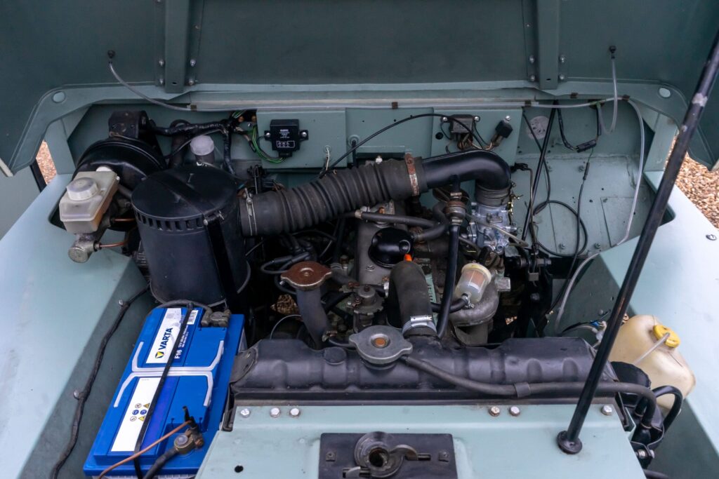 restored ex-army Land Rover engine