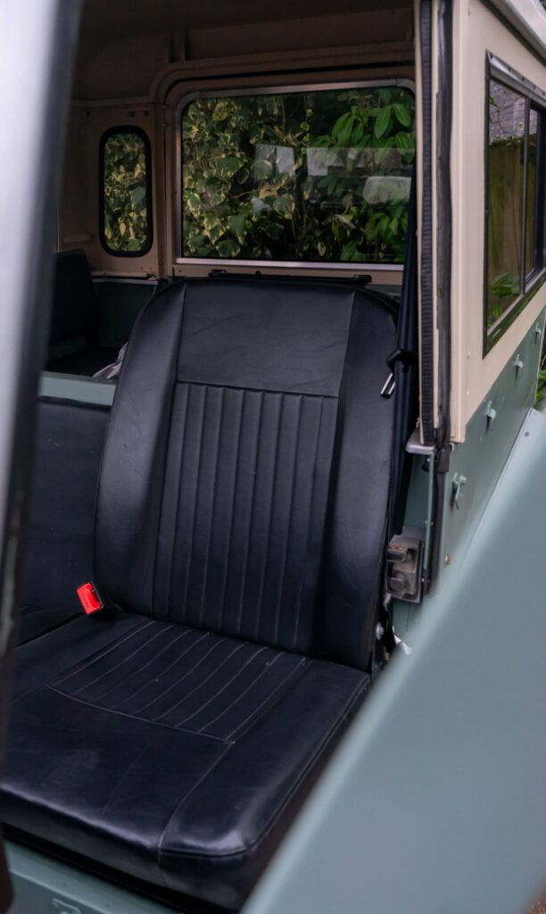 Land Rover Lightweight black leather interior