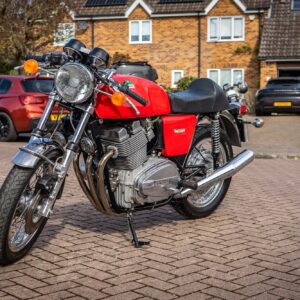 Laverda 3C in Rosso Red, restored and with only 17,000 miles since new. For sale in Northampton.